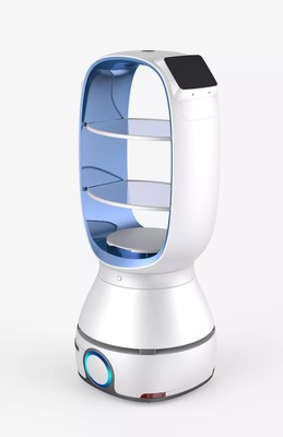 擎朗送餐機器人 上海木馬設計的工業美學與智能服務融合